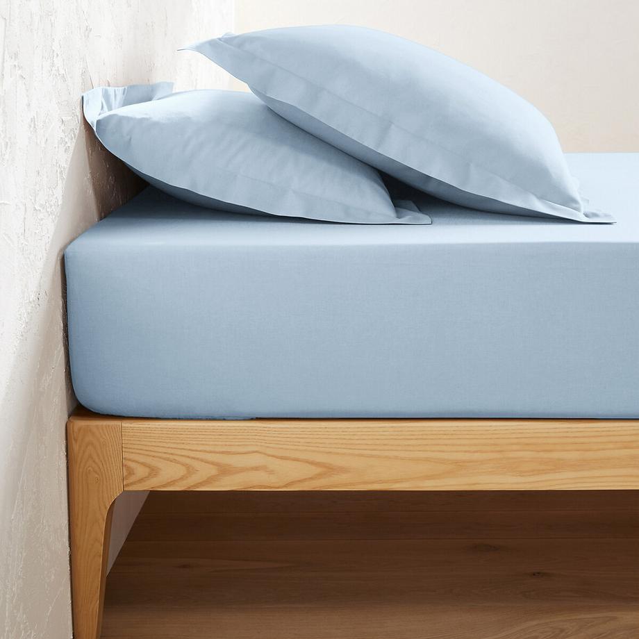 Einfarbiges Fixleintuch Scenario aus Baumwolle