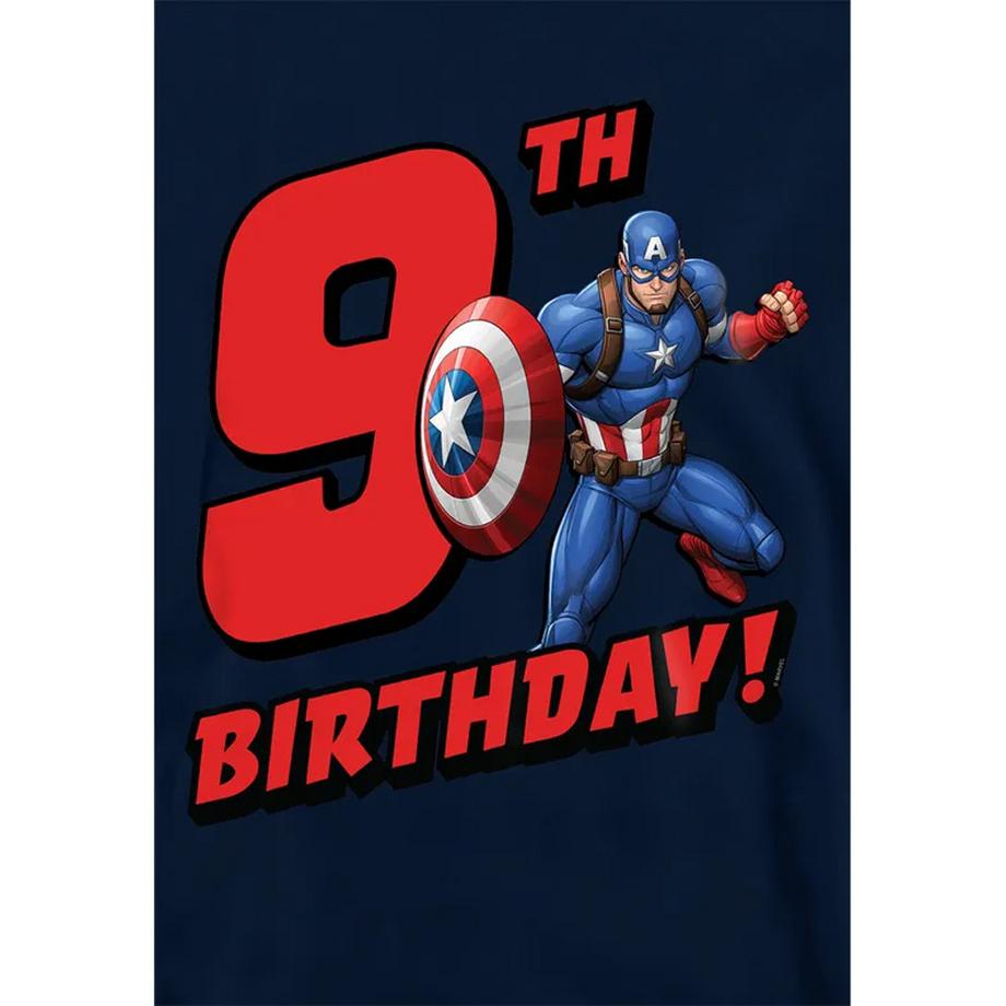 CAPTAIN AMERICA  Felpa Con Cappuccio Nono Compleanno Da Indossare 