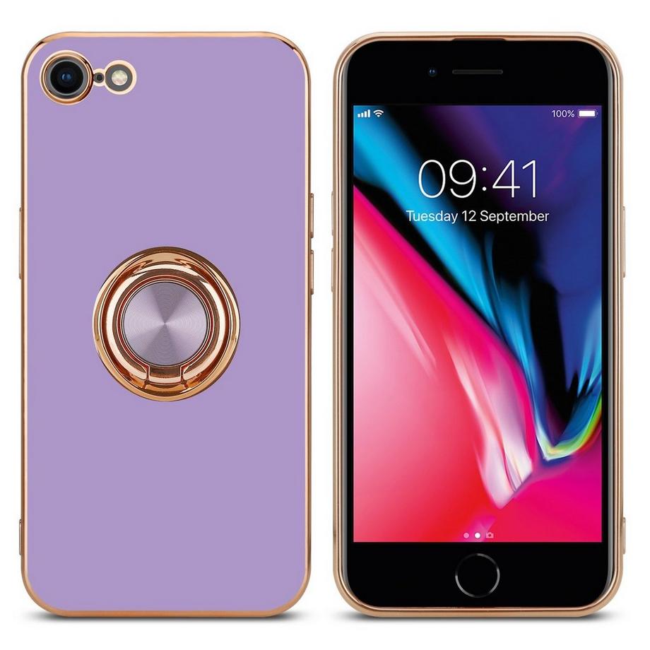 Cadorabo  Hülle für Apple iPhone 7  7S  8  SE 2020 mit Ring - Schutzhülle 