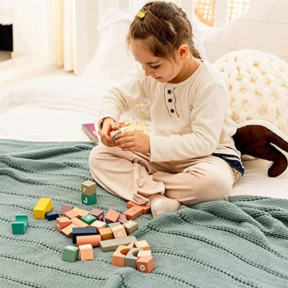 Alopini Couverture tricotée douce et chaude en tricot grossier pour lit  