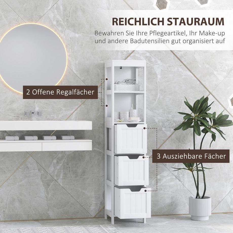 HOMCOM Armoire de toilette  