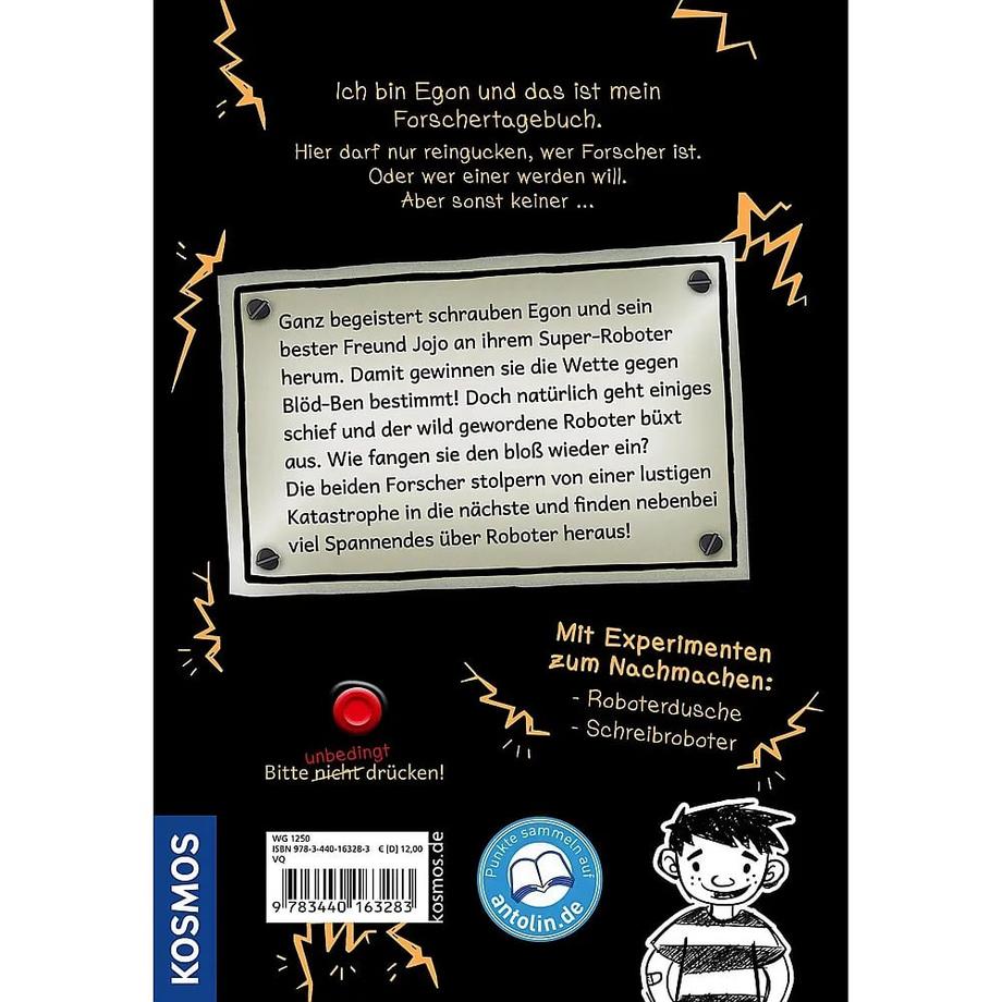 Niemals den roten Knopf drücken, 2, oder die Roboter greifen an (DE) Naumann, Kati; Jones, Josephine (Illustrationen) Copertina rigida 