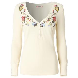 Joe Browns Exquisit Besticktes Henley-Oberteil  