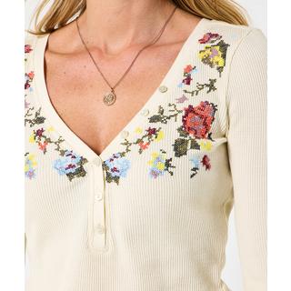 Joe Browns Exquisit Besticktes Henley-Oberteil  