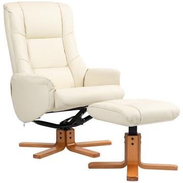 Chaise de relaxation avec tabouret, chaise TV avec fonction inclinable, fonction berçante, chaise TV avec dossier haut, pour salon, chambre à coucher