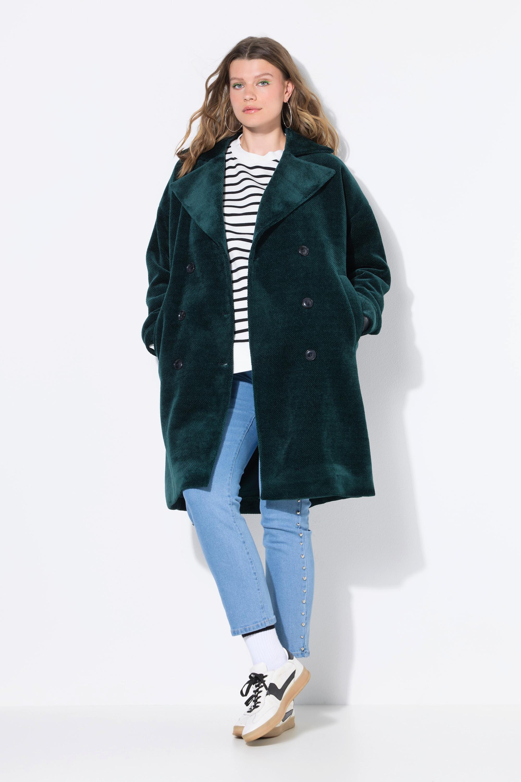 Studio Untold Oversized Doppelreiher Mantel mit Reverskragen  