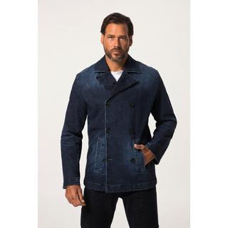 JP1880  Caban, Jacke, Denim, doppelreihige Knopfleiste 