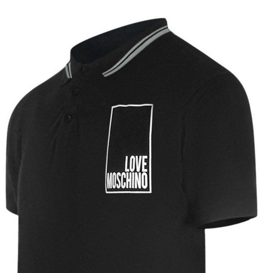 LOVE MOSCHINO  Polo Motiftyle Logo Rectangulaire 