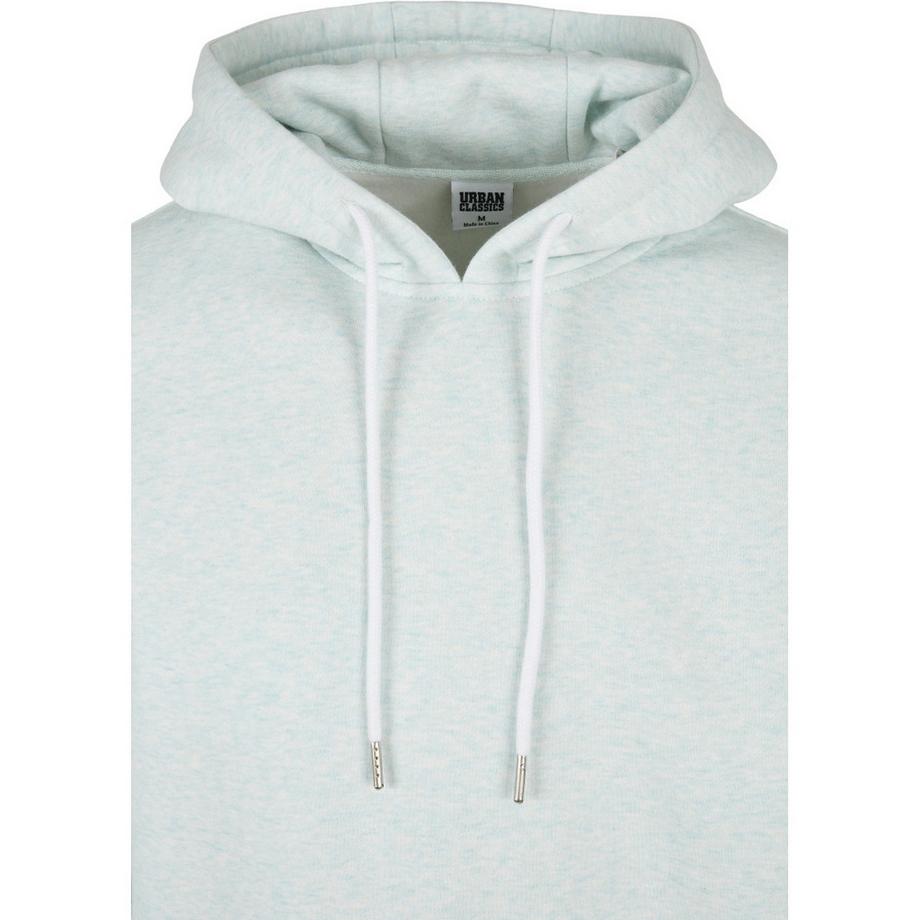 URBAN CLASSICS Basic Melange Kapuzenpullover  