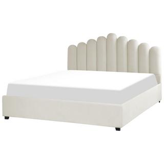 Beliani Bett mit Bettkasten aus Samtstoff Modern VINCENNES  