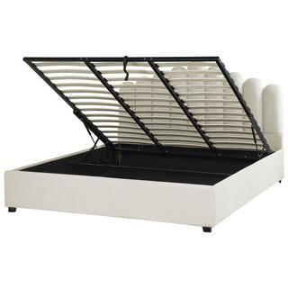 Beliani Bett mit Bettkasten aus Samtstoff Modern VINCENNES  