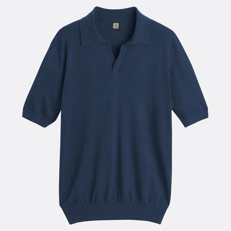 La Redoute Collections Kurzärmeliges V-Ausschnitt Poloshirt  