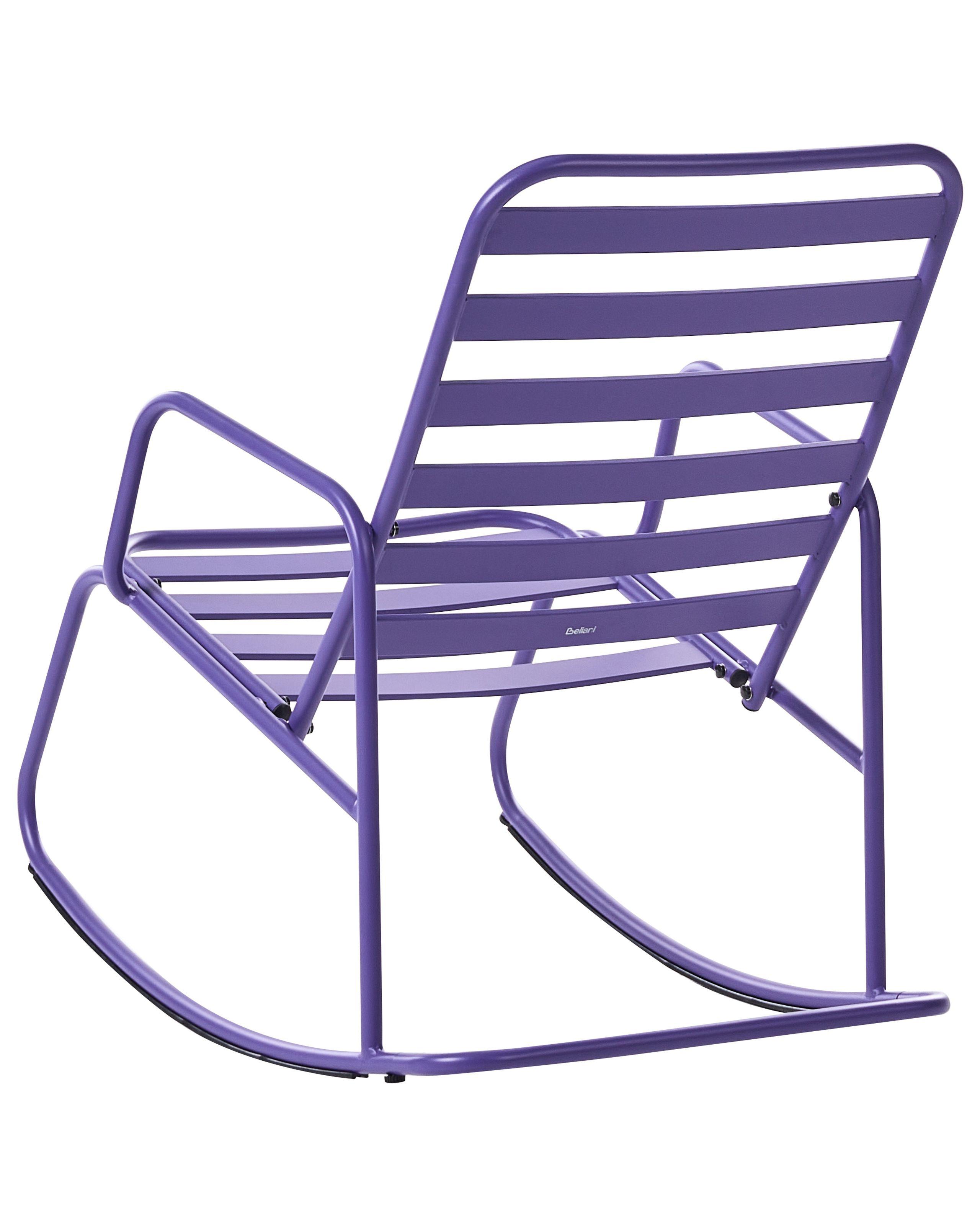 Beliani Sedia a dondolo da giardino en Alluminio Moderno TURI  