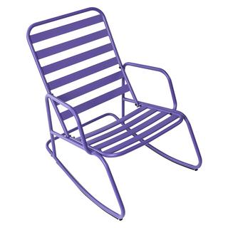 Beliani Sedia a dondolo da giardino en Alluminio Moderno TURI  