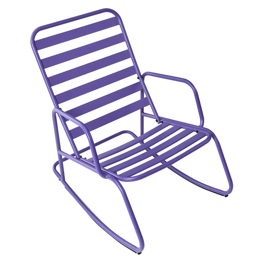 Beliani Garten-Schaukelstuhl aus Aluminium Modern TURI  