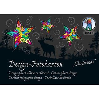 Ursus URSUS Fotokarton-Block Christmas A6 11446499SE 300g,60 Motive 60 Blatt  