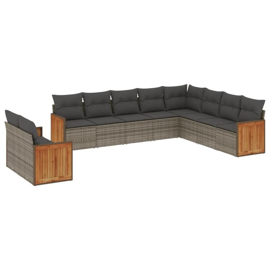 set divano da giardino Polirattan