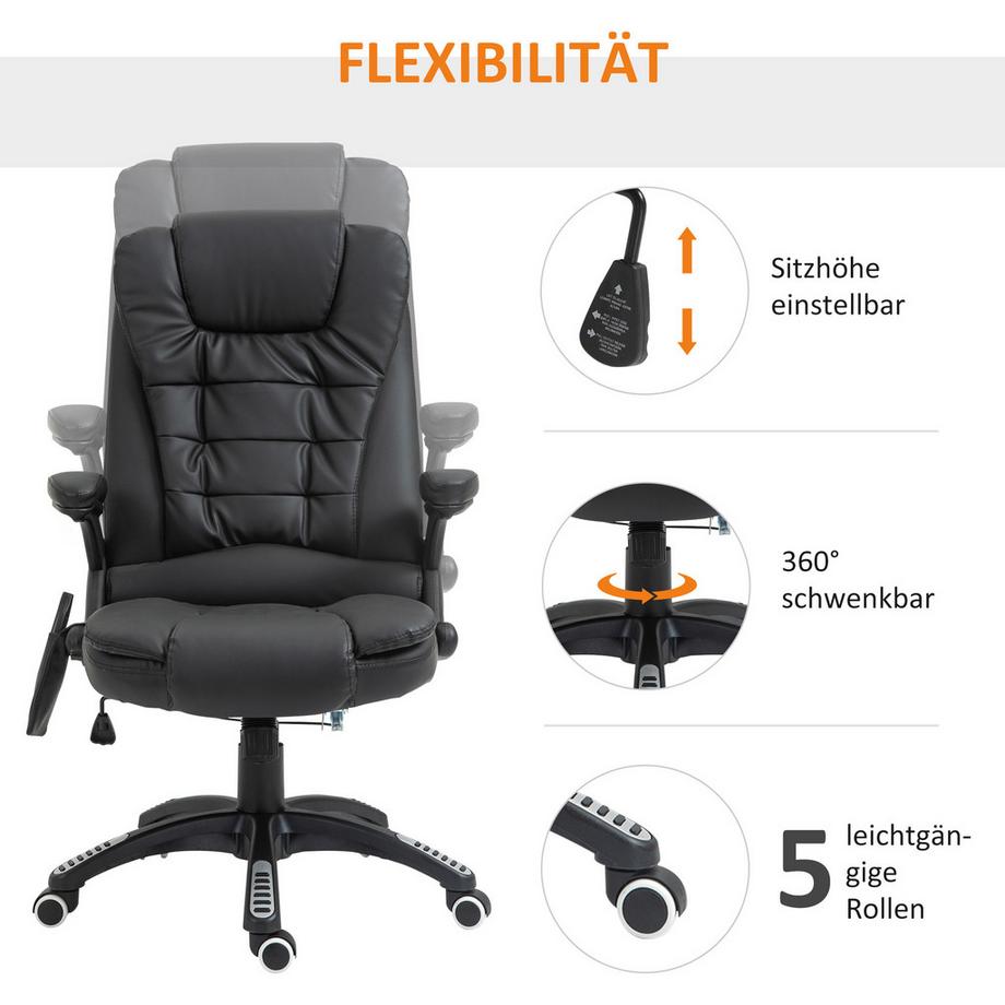 HOMCOM Chaise de massage  