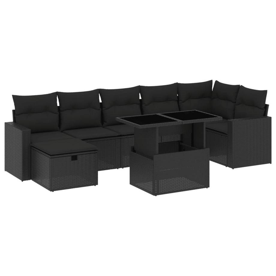 set divano da giardino Polirattan