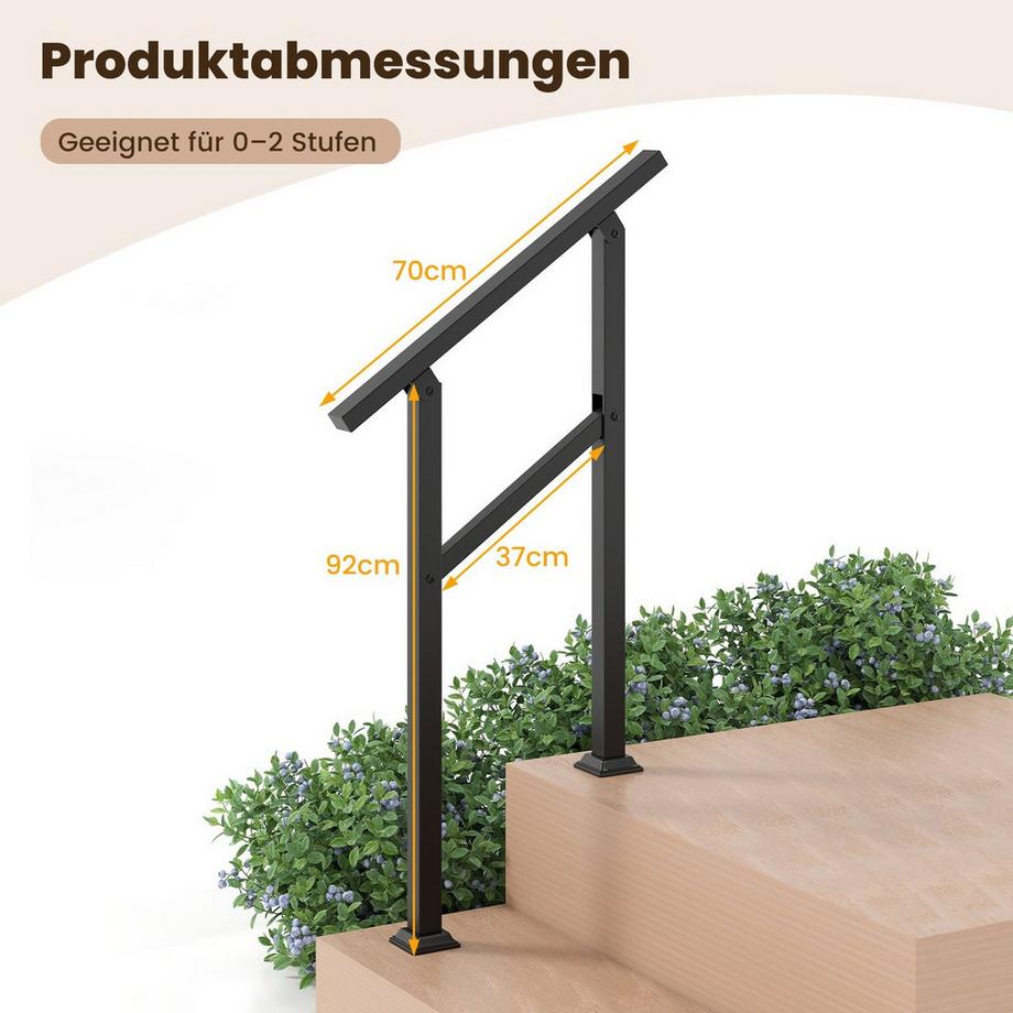 Northix Corrimano per scale, angolo regolabile  