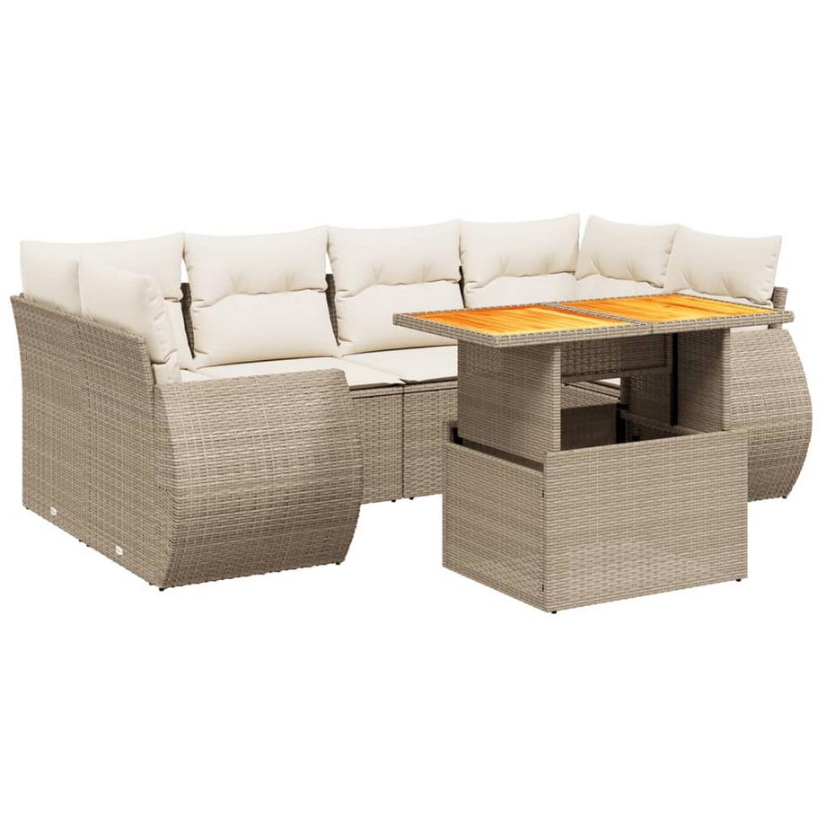 set divano da giardino Polirattan