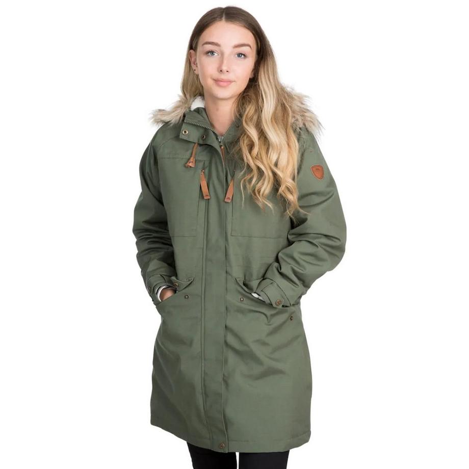 Trespass Faithful Parka Impermeabile con Cappuccio  