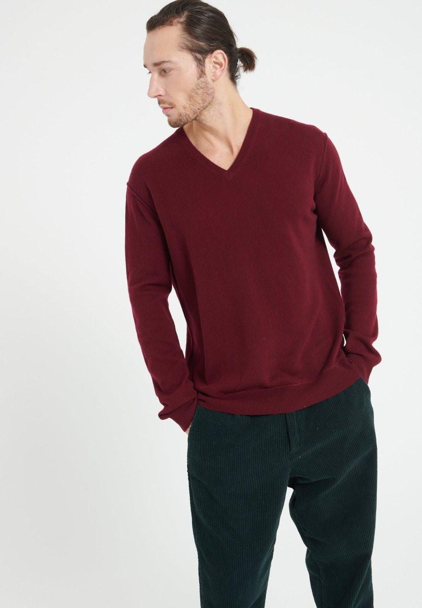 Studio Cashmere8  LUKE 11 Pullover mit V-Ausschnitt - 100% Kaschmir 