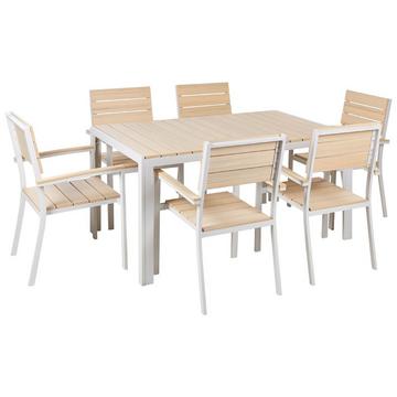 Gartentisch Set aus Kunstholz Modern COMO