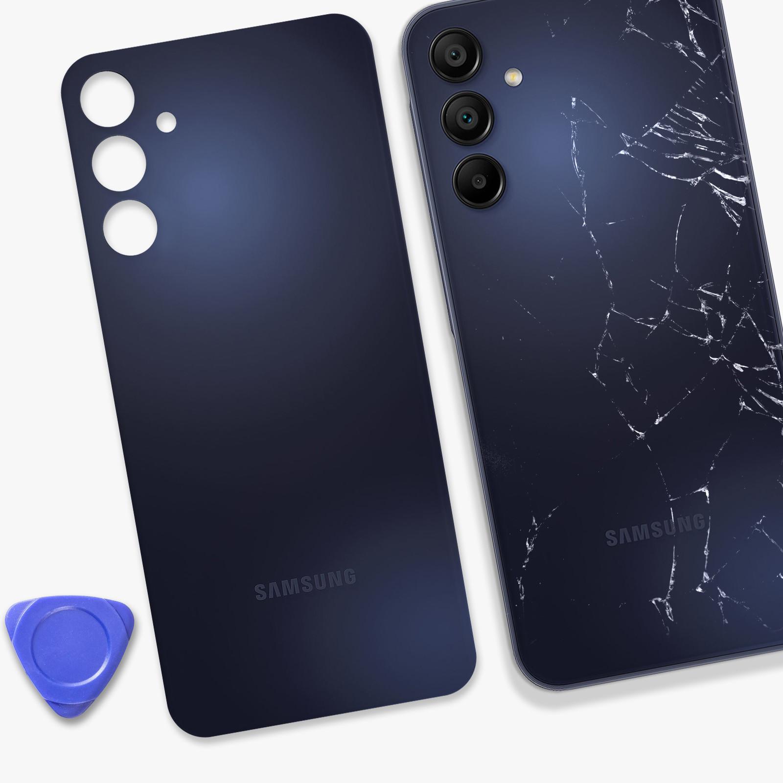 SAMSUNG  Akkudeckel Samsung A15 Blue Black 