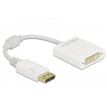 DeLOCK Adaptateur DisplayPort 1.1 mâle vers DVI femelle passif blanc