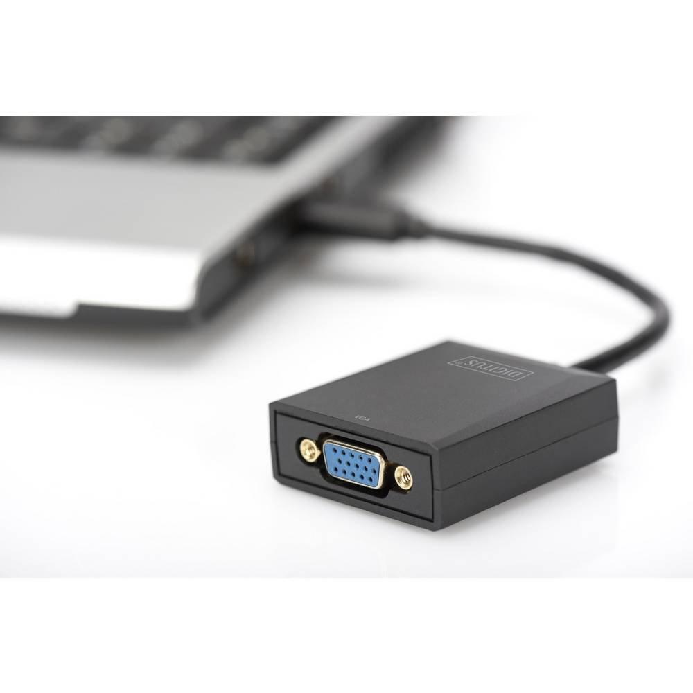 Digitus  Digitus USB 3 - VGA Video Adapter, Full-HD - Auflösung bis zu 1080p, Dual Display 