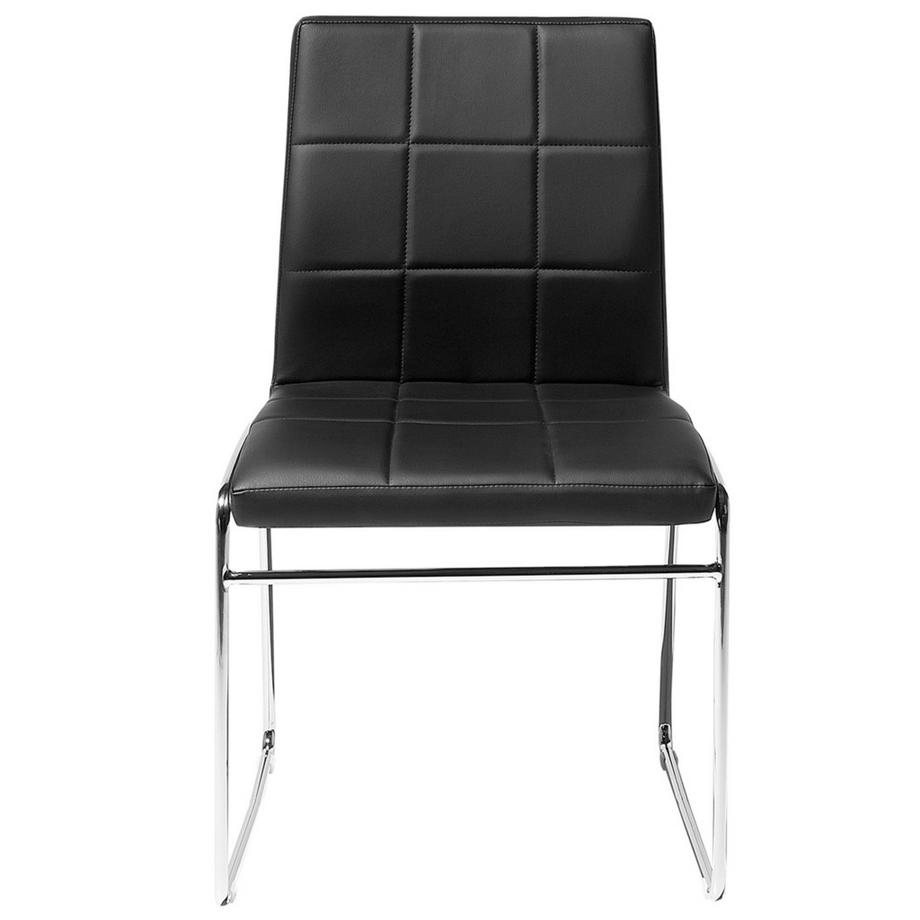 Beliani Konferenzstuhl aus Kunstleder  KIRON  