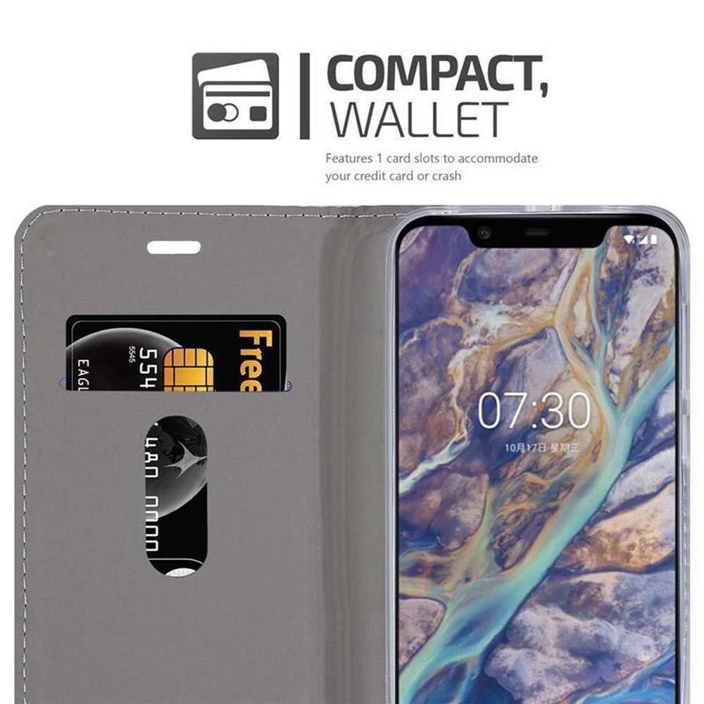 Cadorabo  Housse compatible avec Nokia 7.1 PLUS / X7 - Coque de protection avec fermeture magnétique, fonction de support et compartiment pour carte 