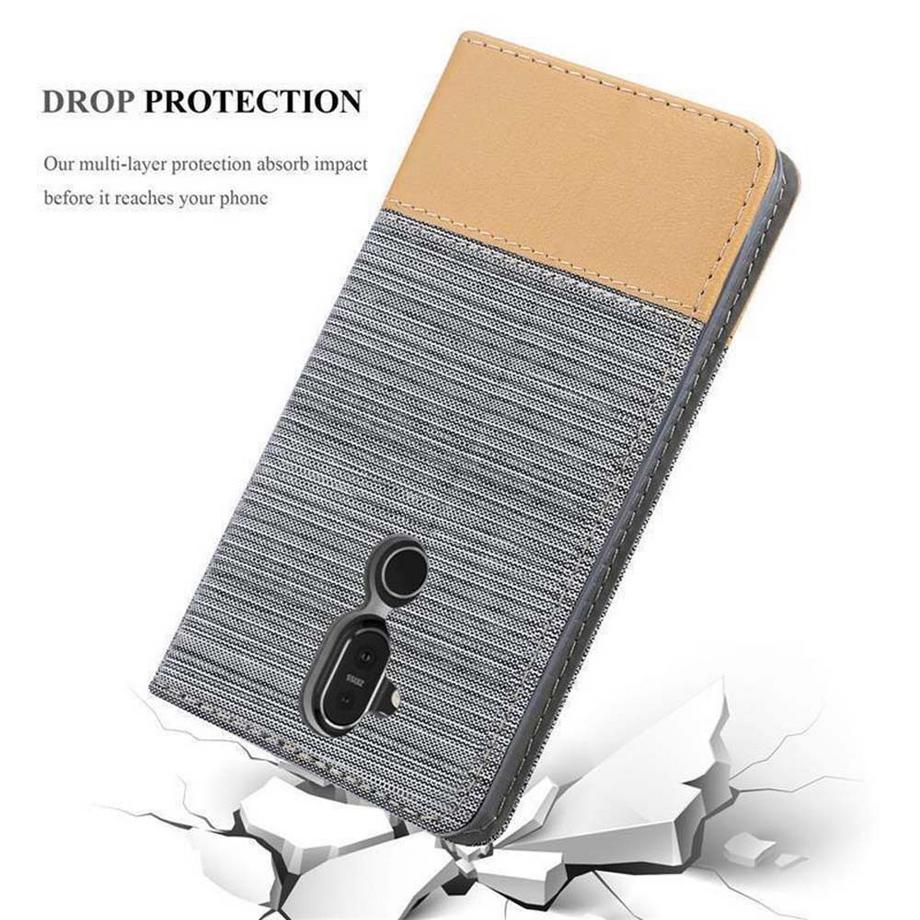 Cadorabo  Hülle für Nokia 7.1 PLUS  X7 Magnetverschluss, Kartenfach 