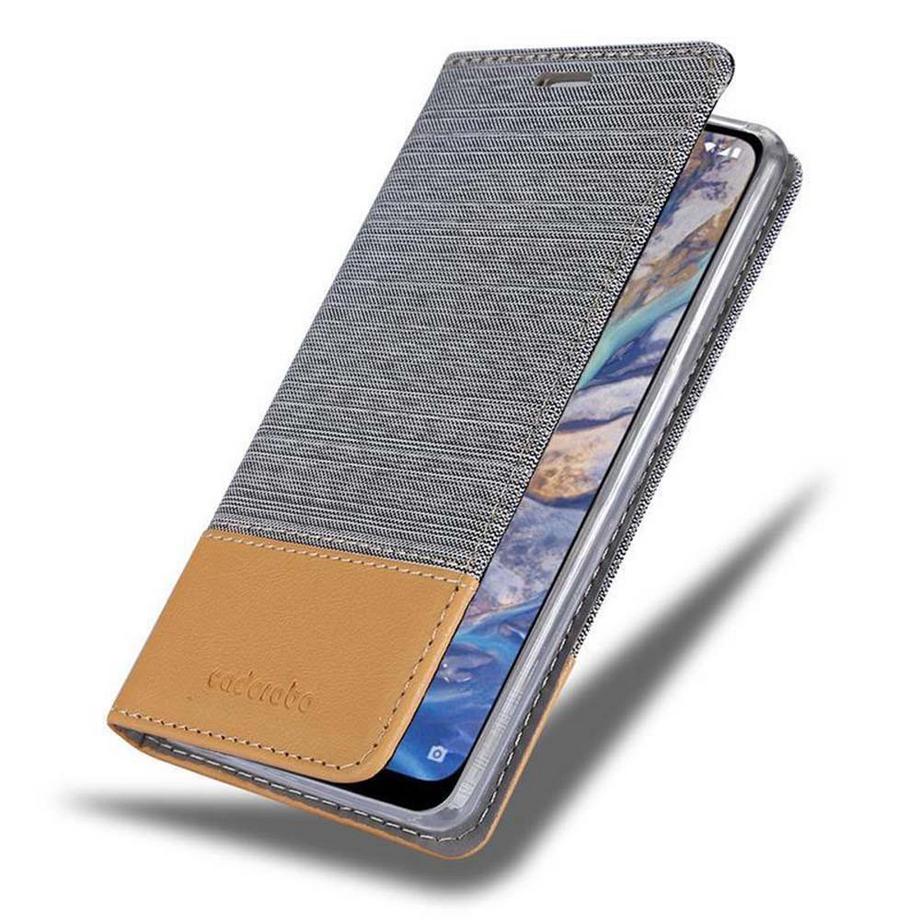 Cadorabo  Hülle für Nokia 7.1 PLUS  X7 Magnetverschluss, Kartenfach 