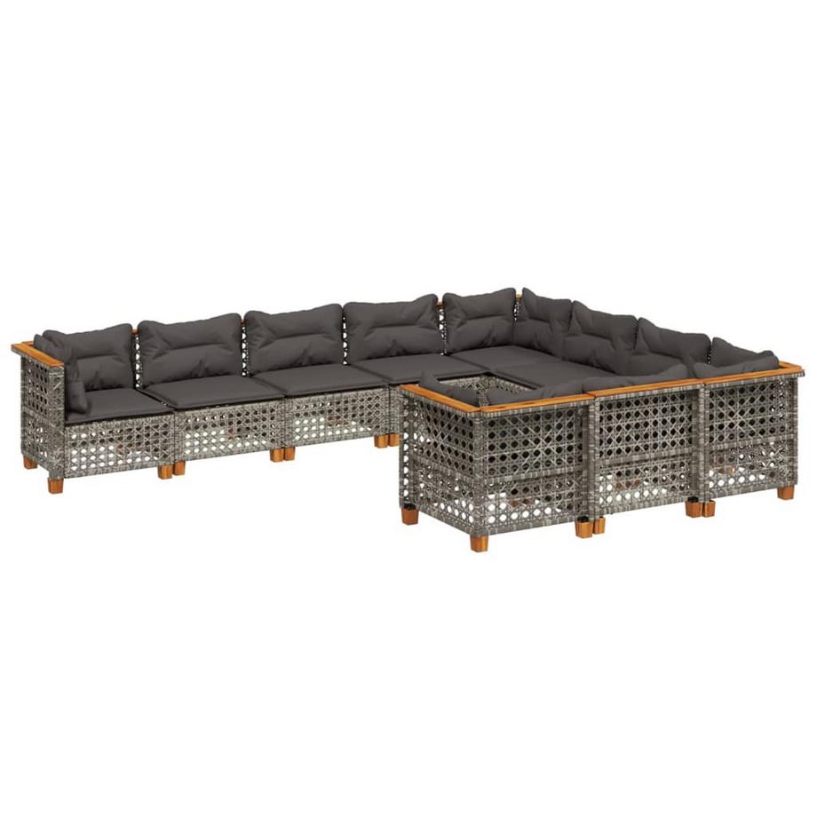 set divano da giardino Polirattan