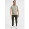 WE Fashion Polo Hybrids slim fit homme  Gris Perle