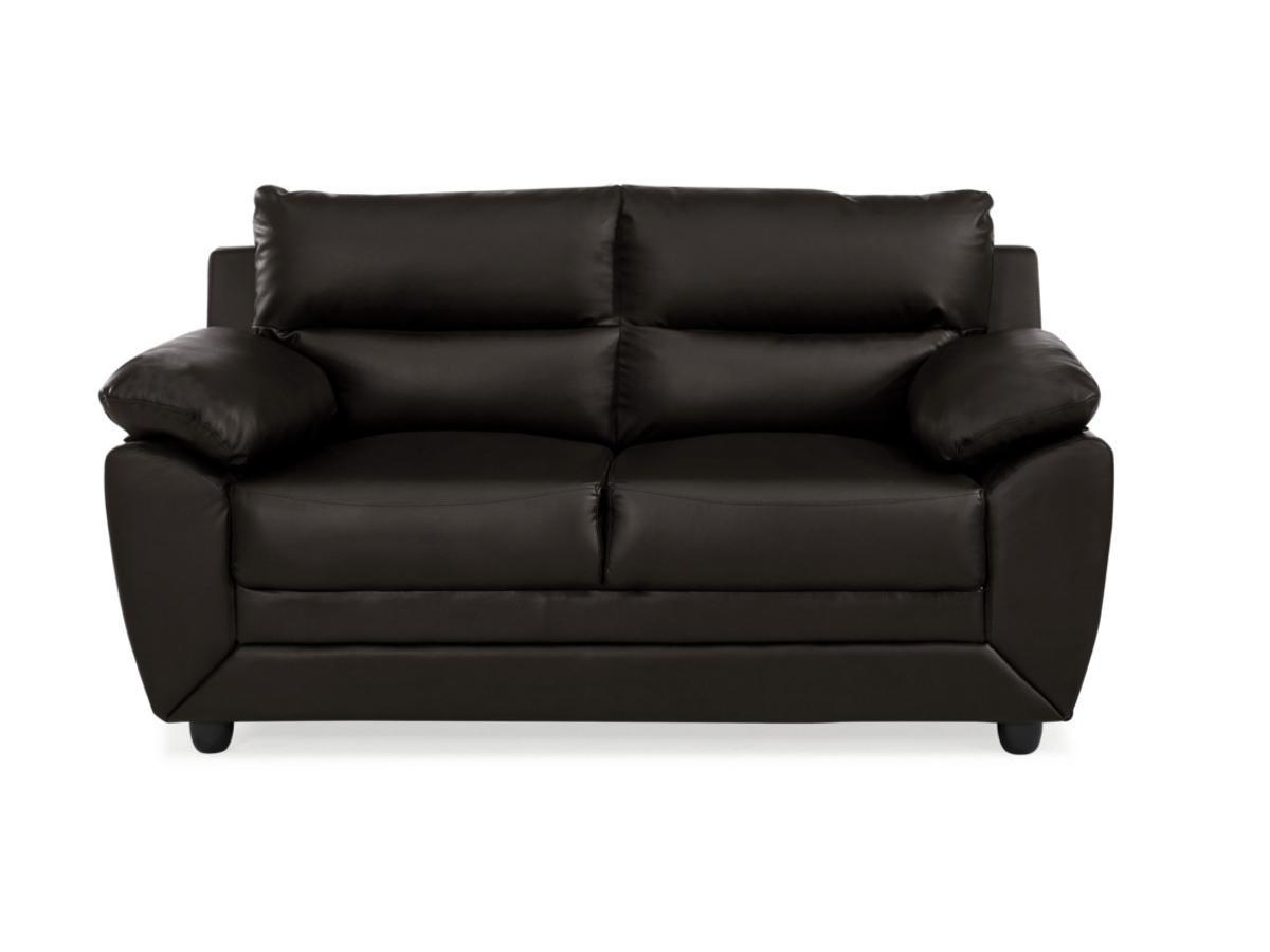 Vente-unique Sofa 2Sitzer Kunstleder MANOA  