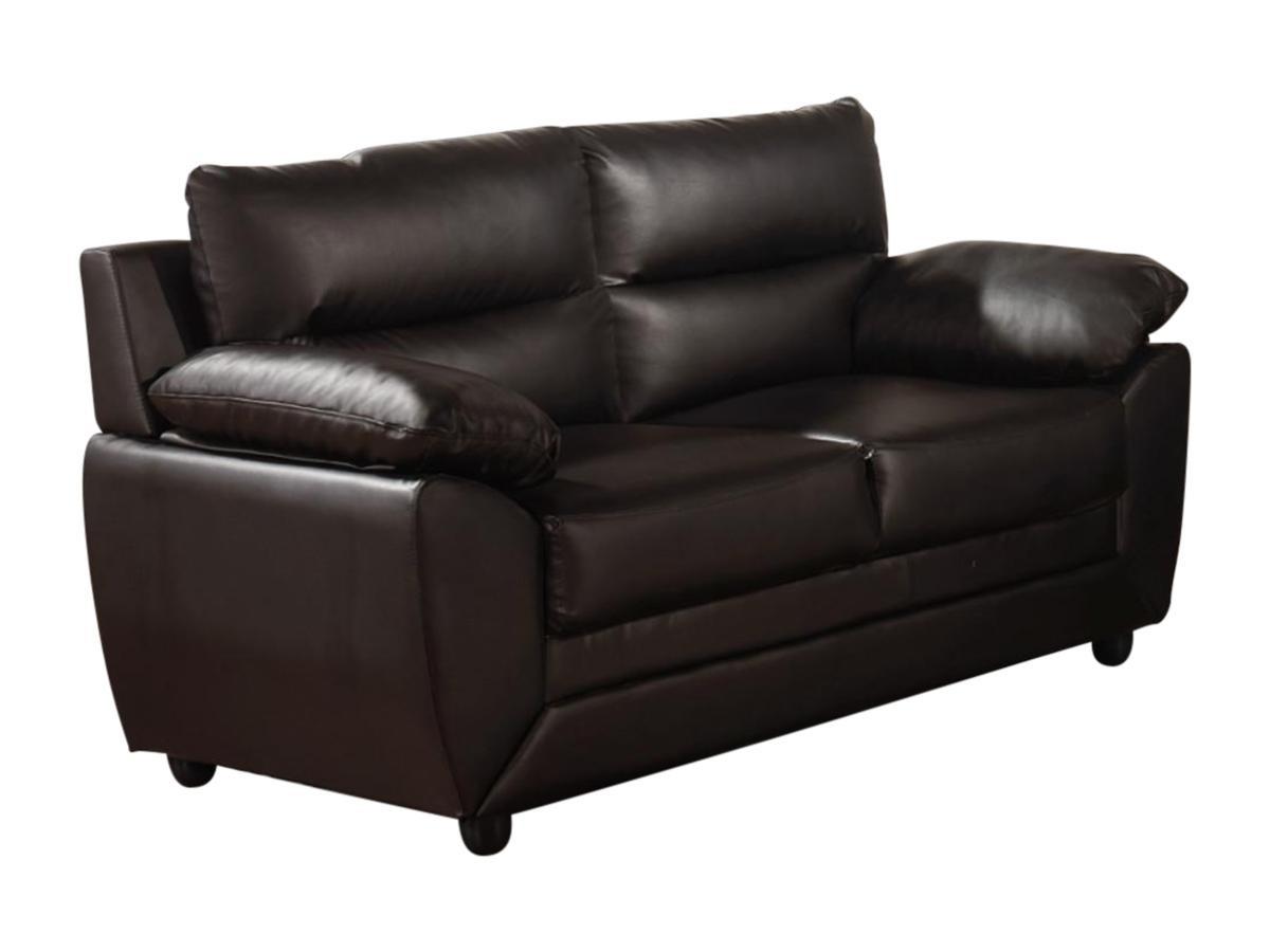 Vente-unique Sofa 2Sitzer Kunstleder MANOA  