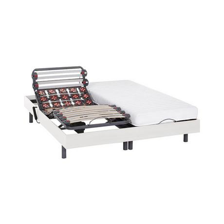 DREAMEA Lit électrique relaxation lattes plots matelas latex PANDORA II de DREAMEA moteurs OKIN 2  