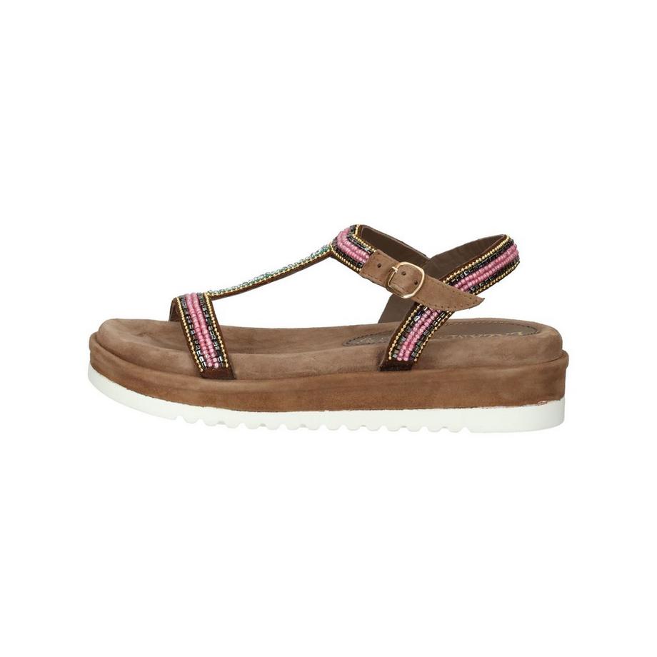 Lazamani Sandali con Plateau T-Strap Perline  