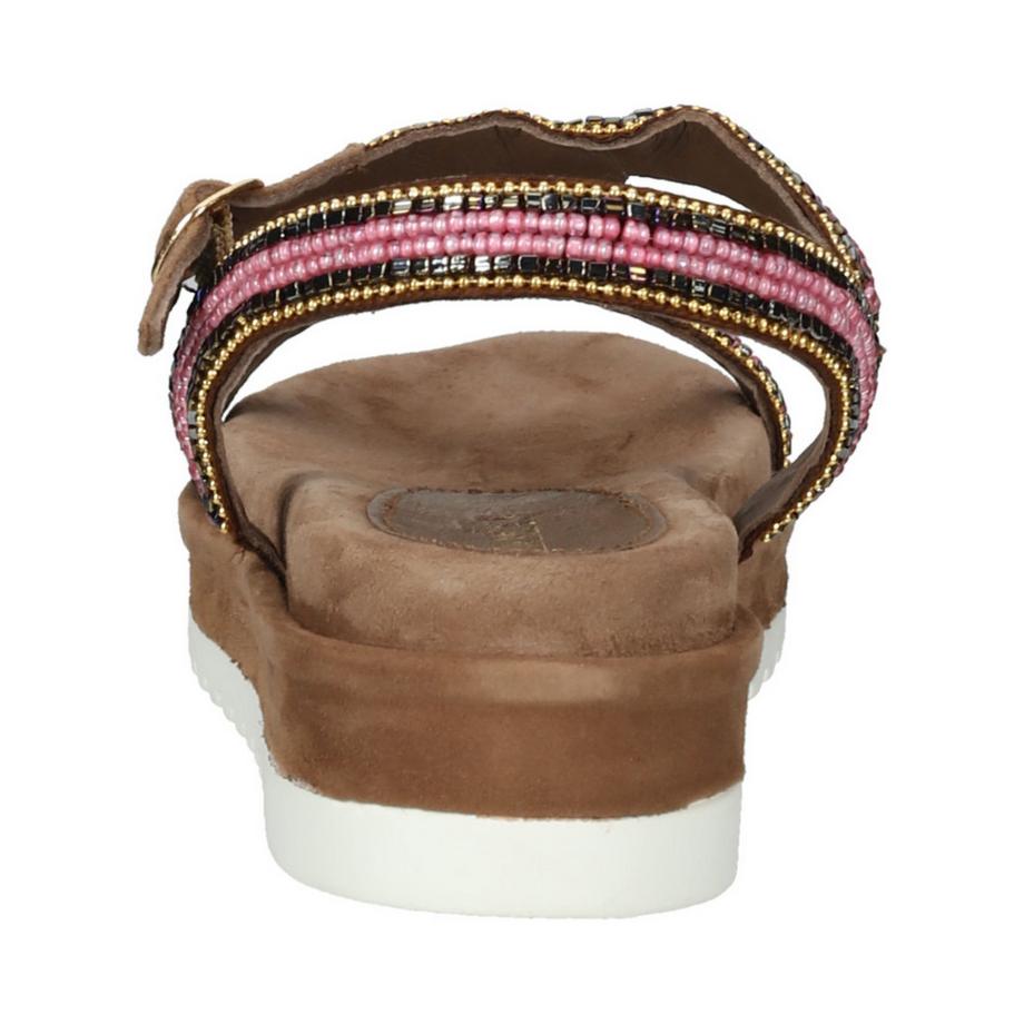 Lazamani Sandali con Plateau T-Strap Perline  