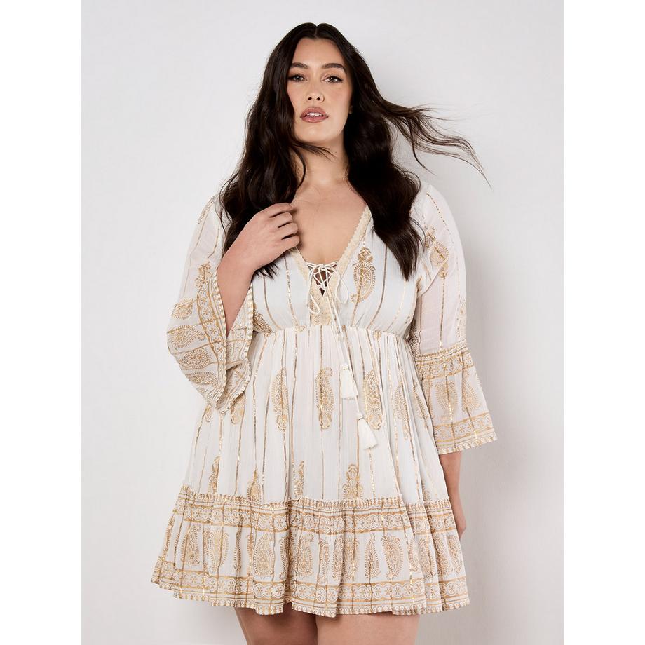 APRICOT Mini-robe à motif cachemire  