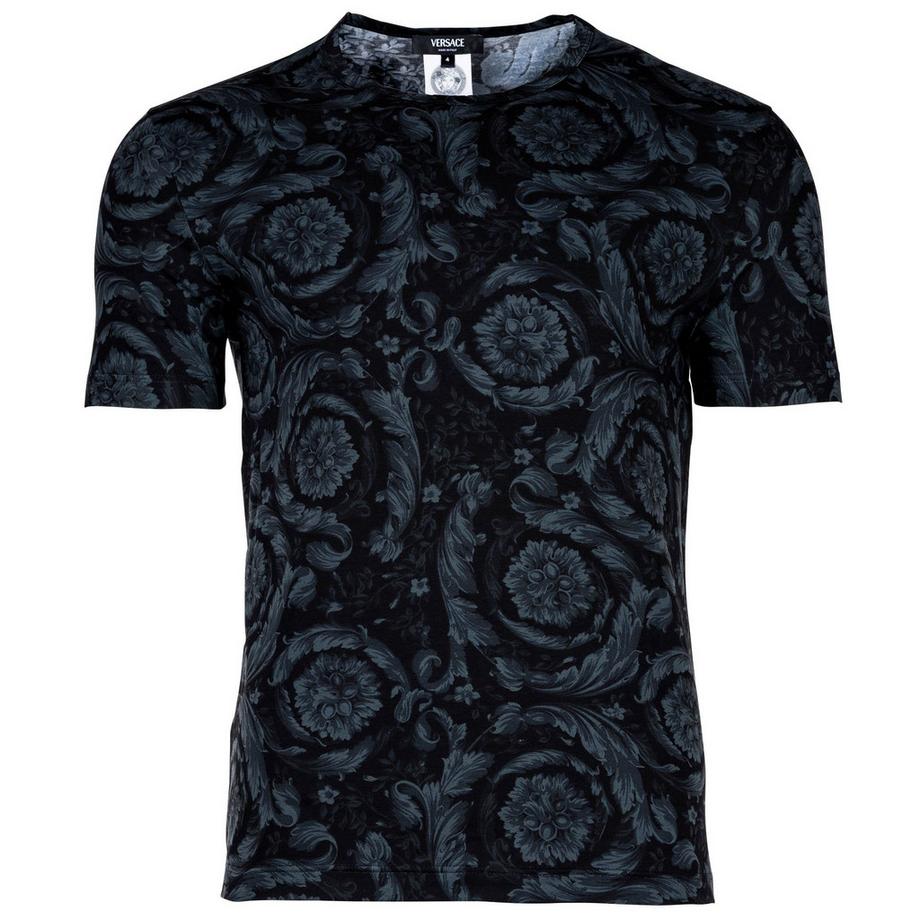 T-Shirt  1er Pack Figurbetont-UNDERWEAR T-SHIRT STRETCH ORGANIC JERSEY BAROCCO SS92 ALL OVER - NEW LOGO