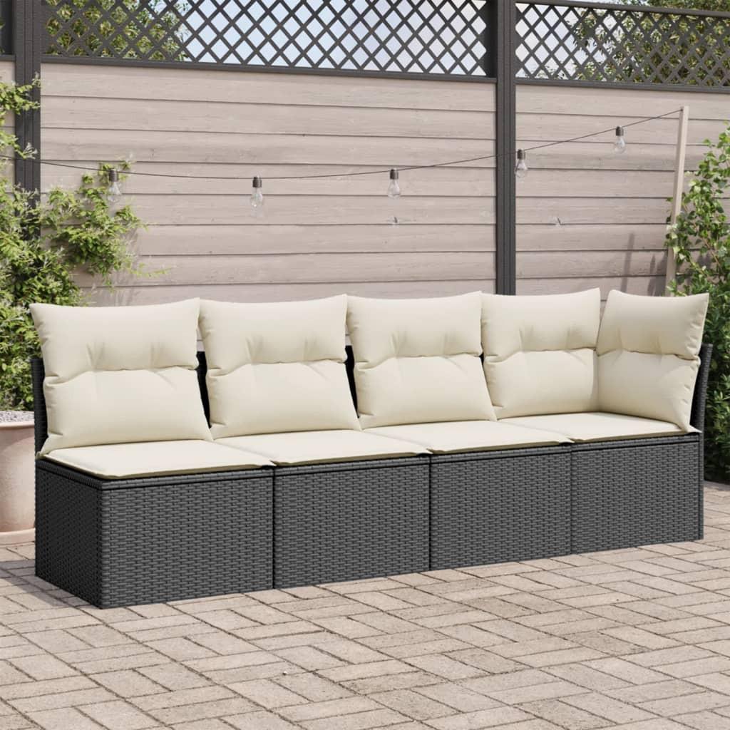 VidaXL Canapé de jardin rotin synthétique  