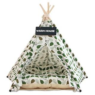 Alopini  Tente pour chiens et chats, Tipi pour animaux de compagnie, lit pour chien et chat avec oreiller, tentes de luxe pour chiens, grotte pour chiens et maisons pour animaux de compagnie avec oreiller et panneau 