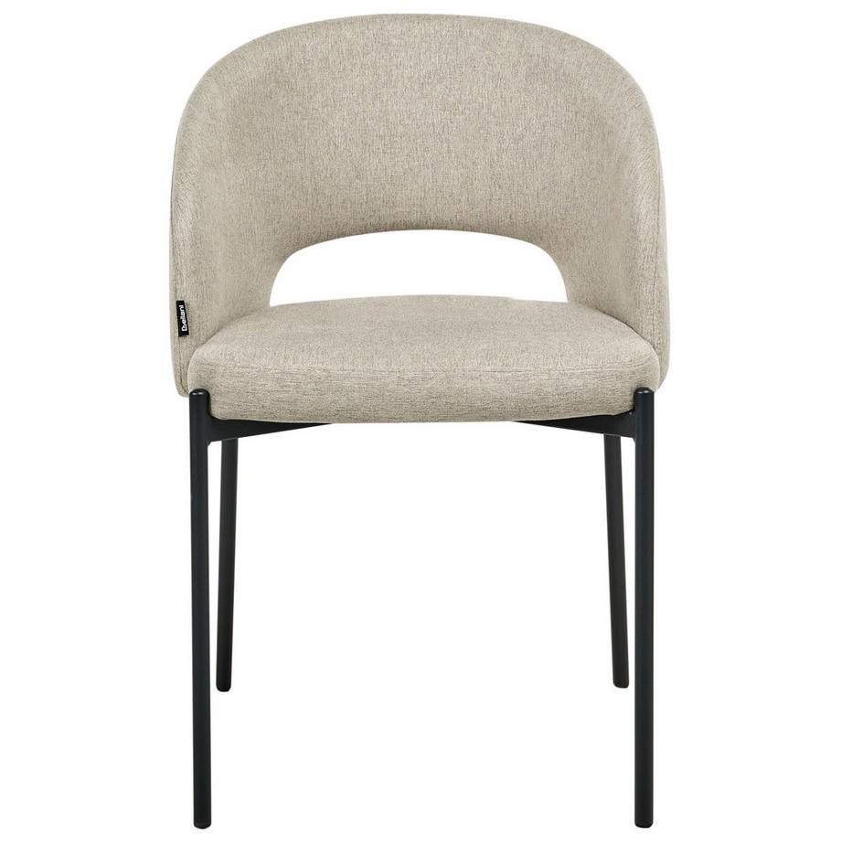 Beliani Lot de 2 chaises de salle à manger en Tissu Minimaliste PENNY  