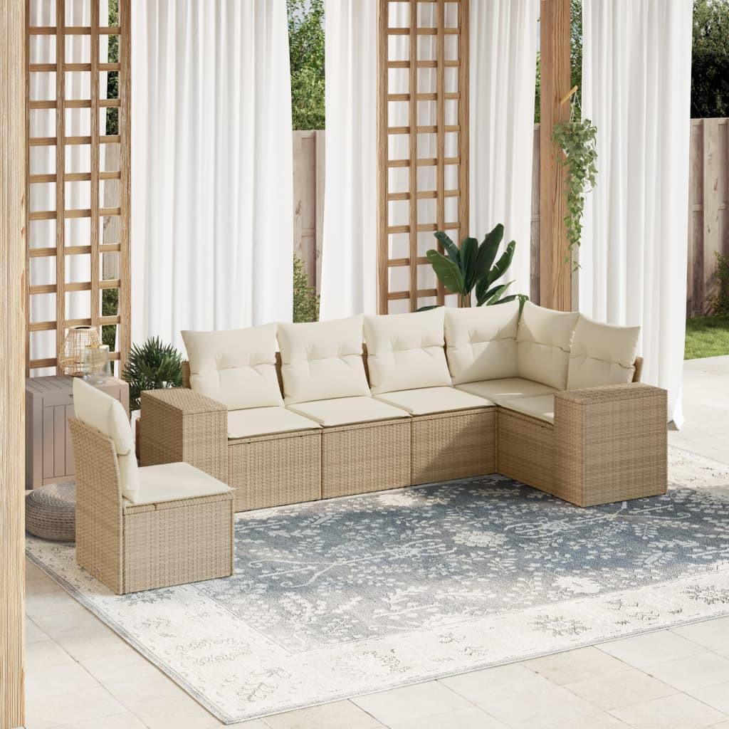 VidaXL set divano da giardino Polirattan  