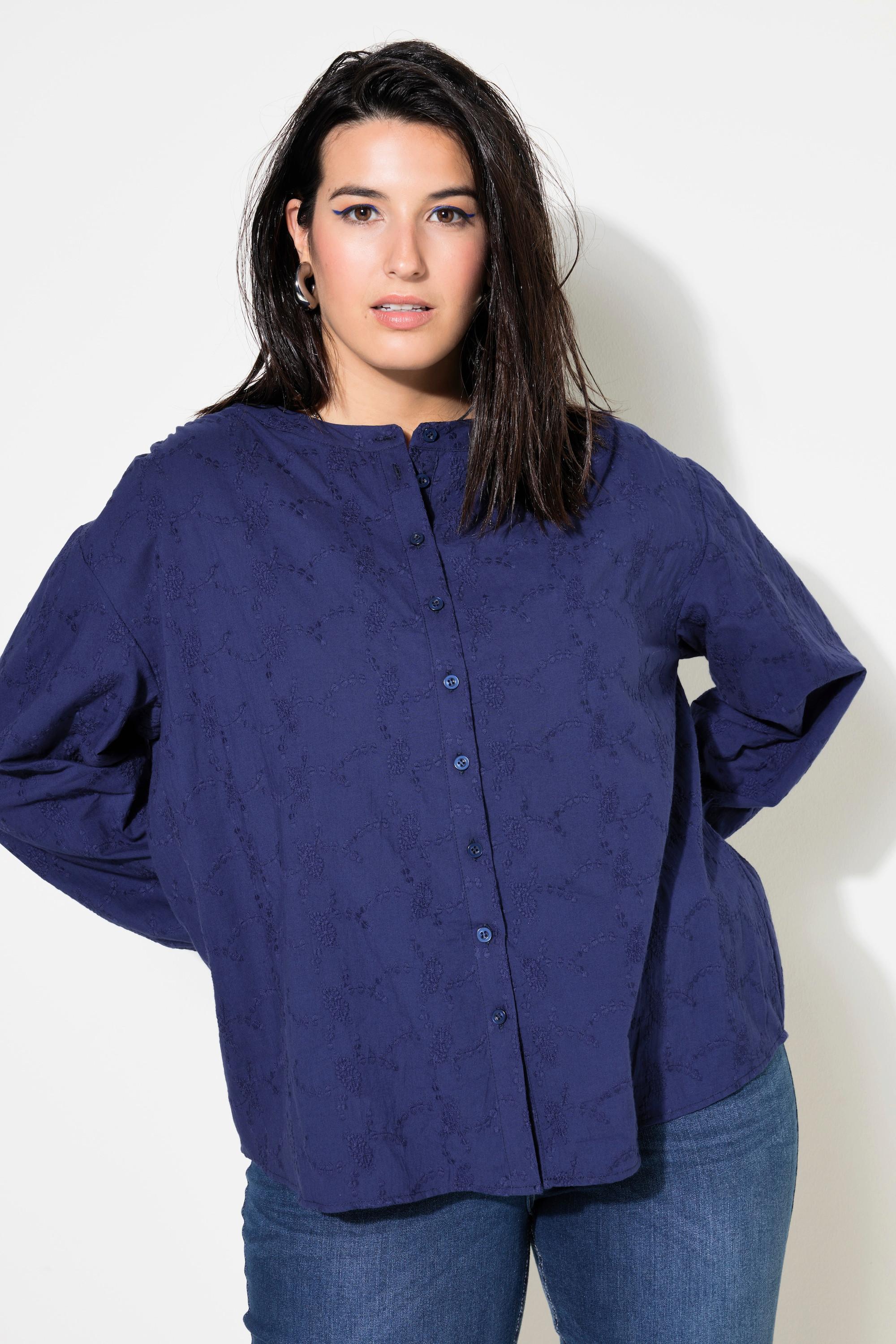 Studio Untold  Bluse, oversized, Struktur-Qualität, Ballon-Langarm 