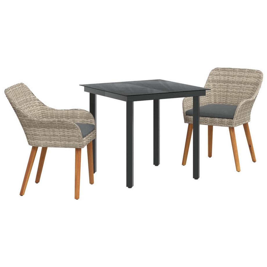 Set da Pranzo per Giardino Polyrattan